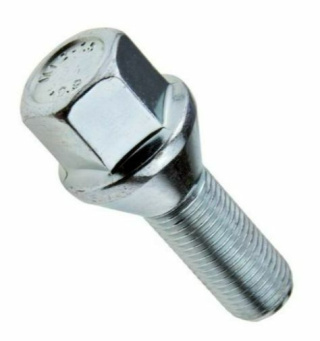 Śruba M12x1.25, 24mm, klucz 17, stożek