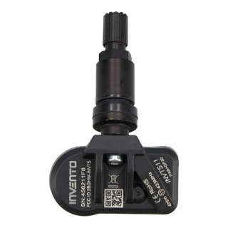 Czujnik ciśnienia TPMS aluminiowy czarny Invento 433/315 MHz Europa/USA