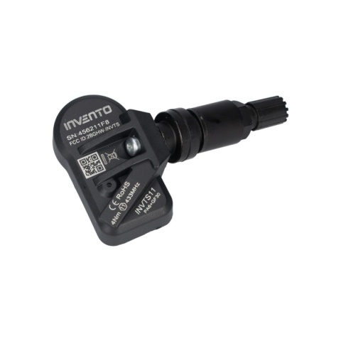 Czujnik ciśnienia TPMS aluminiowy czarny Invento 433/315 MHz Europa/USA