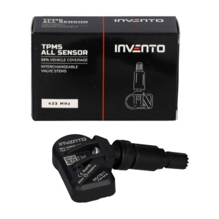 Czujnik ciśnienia TPMS aluminiowy czarny Invento 433/315 MHz Europa/USA