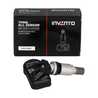 Czujnik ciśnienia TPMS aluminiowy srebrny Invento 433/315 MHz Europa/USA