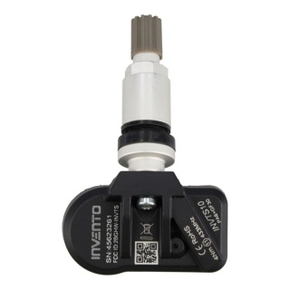 Czujnik ciśnienia TPMS aluminiowy srebrny Invento 433/315 MHz Europa/USA