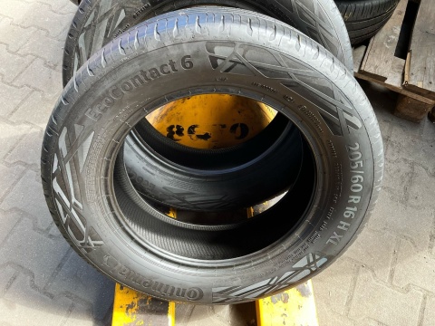Opony letnie 2x 205/60 R16 Continental EcoContact 6 Opony letnie 2x 205/60 R16 Continental EcoContact 6