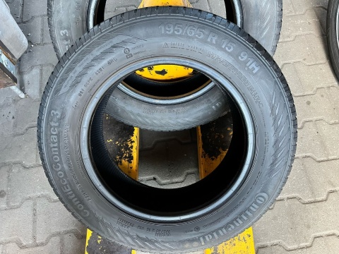 Opony letnie 2x 195/65 R15 Continental EcoContact 3 Opony letnie 2x 195/65 R15 Continental EcoContact 3