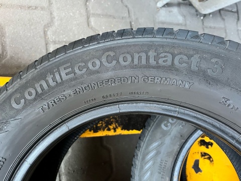 Opony letnie 2x 195/65 R15 Continental EcoContact 3 Opony letnie 2x 195/65 R15 Continental EcoContact 3