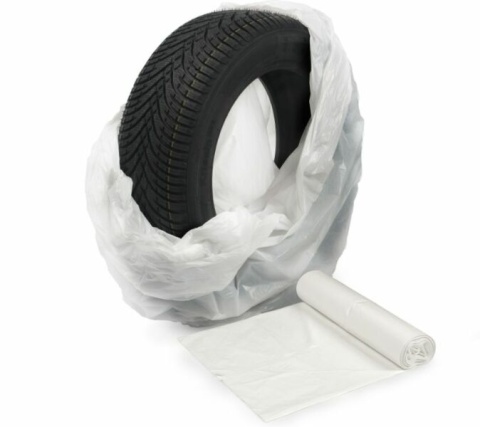 Zestaw czterech worków na opony, duże 120x120 cm, mocne